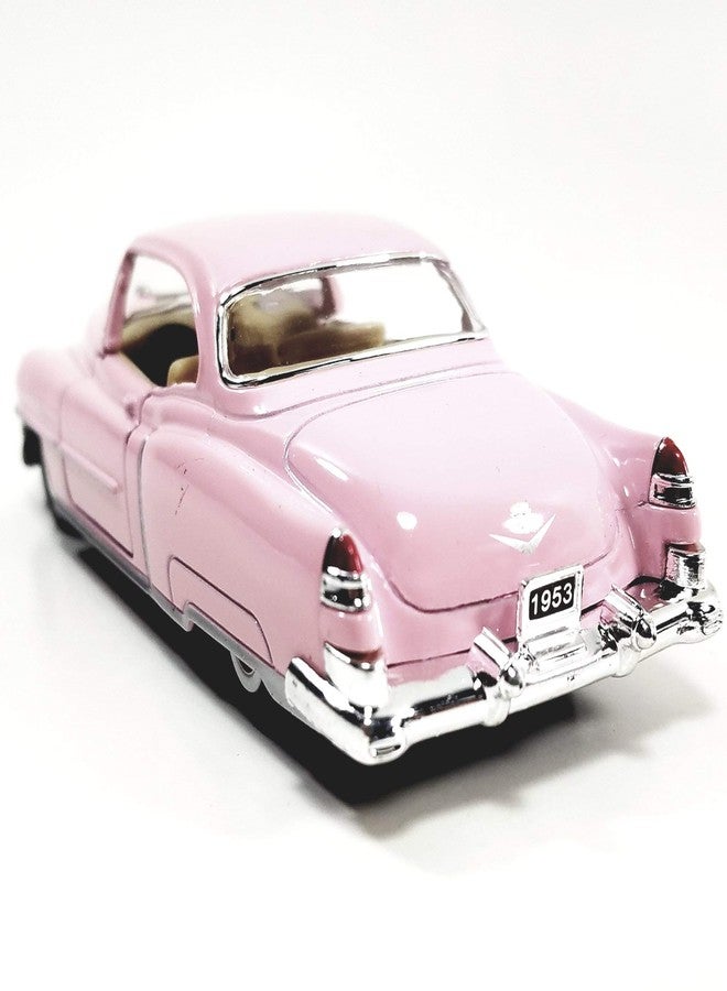 KITMEER 1953 Cadillac Series 62 Cotton Candy Pink 5 Inch 1:43 O Scale Die Cast Metal Model Toy Classic Vintage Car - Image 5